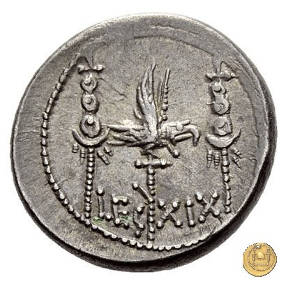 544/35 - denario LEG. XIX (legionis nonae decimae) 32-31 BC (Itinerante con M. Antonius)