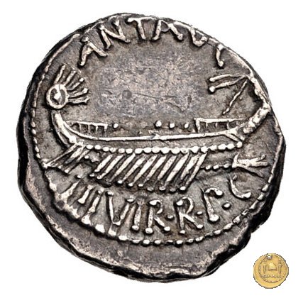 544/35 - denario LEG. XIX (legionis nonae decimae) 32-31 BC (Itinerante con M. Antonius)