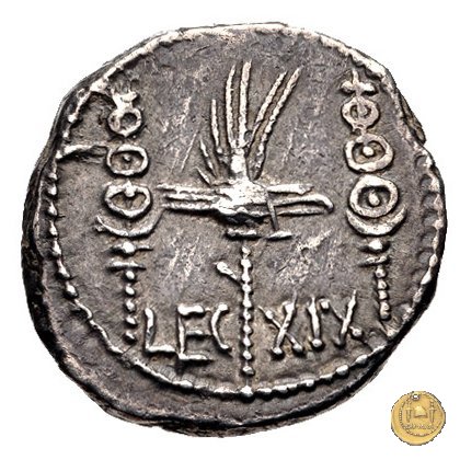 544/35 - denario LEG. XIX (legionis nonae decimae) 32-31 BC (Itinerante con M. Antonius)