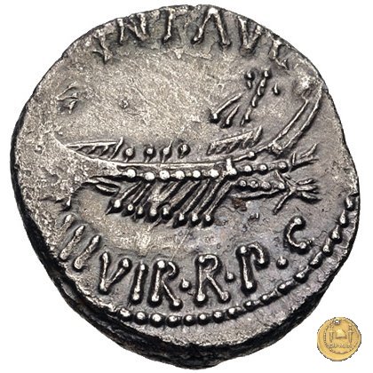 544/35 - denario LEG. XIX (legionis nonae decimae) 32-31 BC (Itinerante con M. Antonius)