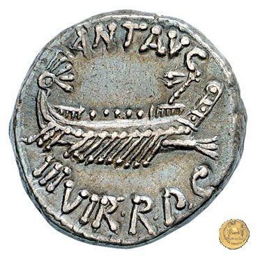 544/36 - denario LEG. XX (legionis vigesimae) 32-31 BC (Itinerante con M. Antonius)