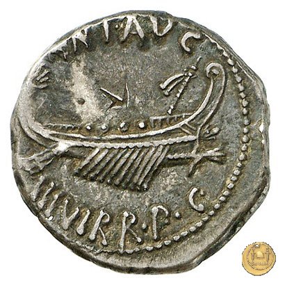 544/36 - denario LEG. XX (legionis vigesimae) 32-31 BC (Itinerante con M. Antonius)