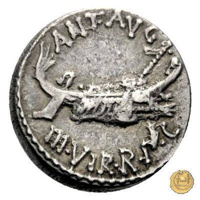 544/37 - denario LEG. XXI (legionis vigesimae primae) 32-31 BC (Itinerante con M. Antonius)