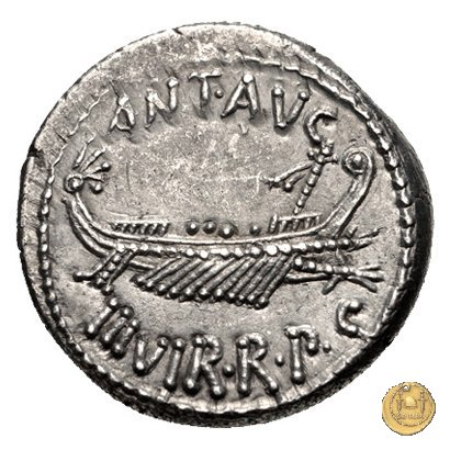544/37 - denario LEG. XXI (legionis vigesimae primae) 32-31 BC (Itinerante con M. Antonius)