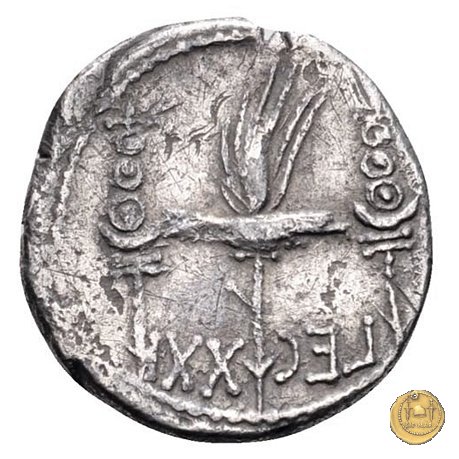 544/37 - denario LEG. XXI (legionis vigesimae primae) 32-31 BC (Itinerante con M. Antonius)