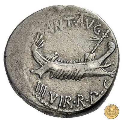 544/38 - denario LEG. XXII (legionis vigesimae secundae) 32-31 BC (Itinerante con M. Antonius)