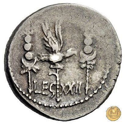 544/38 - denario LEG. XXII (legionis vigesimae secundae) 32-31 BC (Itinerante con M. Antonius)