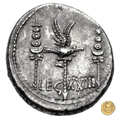 544/39 - denario LEG. XXIII (legionis vigesimae tertiae) 32-31 BC (Itinerante con M. Antonius)