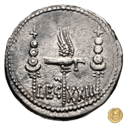 544/39 - denario LEG. XXIII (legionis vigesimae tertiae) 32-31 BC (Itinerante con M. Antonius)