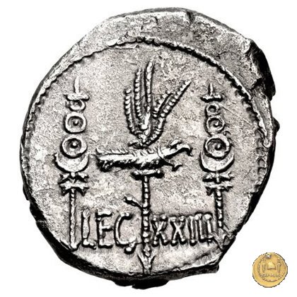 544/39 - denario LEG. XXIII (legionis vigesimae tertiae) 32-31 BC (Itinerante con M. Antonius)