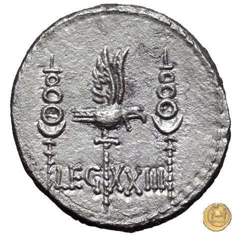 544/39 - denario LEG. XXIII (legionis vigesimae tertiae) 32-31 BC (Itinerante con M. Antonius)