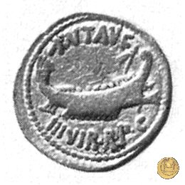 544/4 - aureo LEG XII 32-31 BC (Itinerante con M. Antonius)