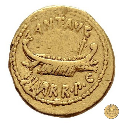 544/5 - aureo LEG XIII 32-31 BC (Itinerante con M. Antonius)