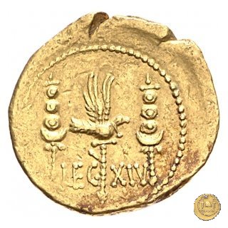 544/6 - aureo LEG XIV 32-31 BC (Itinerante con M. Antonius)