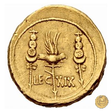 544/7 - aureo LEG XIX 32-31 BC (Itinerante con M. Antonius)