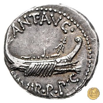 544/8 - denario CHORTIVM PRAETORIARVM 32-31 BC (Itinerante con M. Antonius)