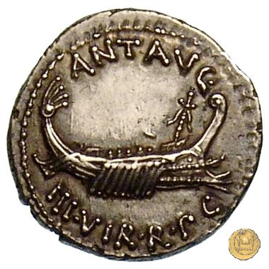 544/9 - denario LEG. XII ANTIQVAE 32-31 BC (Itinerante con M. Antonius)