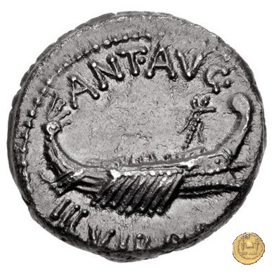 544/9 - denario LEG. XII ANTIQVAE 32-31 BC (Itinerante con M. Antonius)