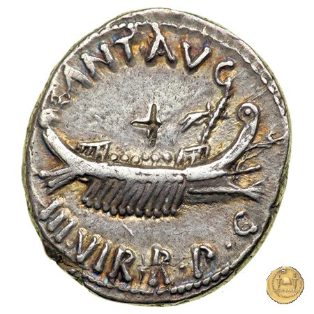 544/9 - denario LEG. XII ANTIQVAE 32-31 BC (Itinerante con M. Antonius)