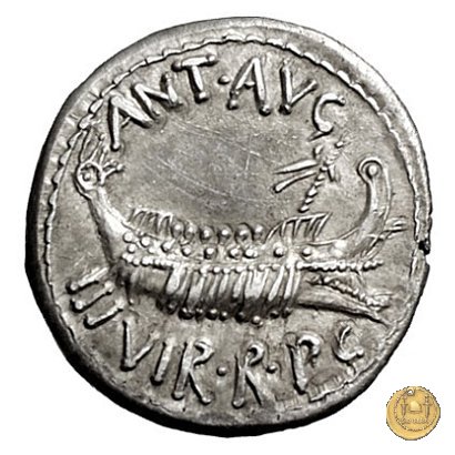 544/9 - denario LEG. XII ANTIQVAE 32-31 BC (Itinerante con M. Antonius)