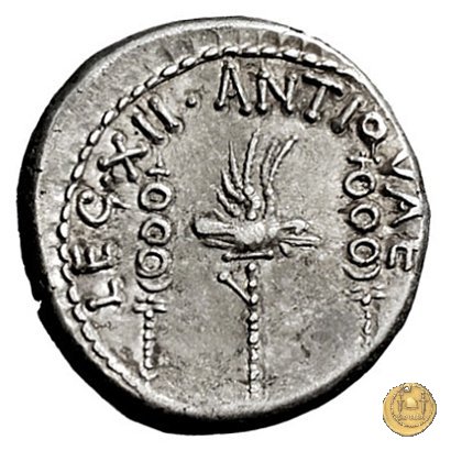 544/9 - denario LEG. XII ANTIQVAE 32-31 BC (Itinerante con M. Antonius)