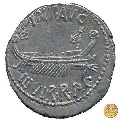 544/9 - denario LEG. XII ANTIQVAE 32-31 BC (Itinerante con M. Antonius)