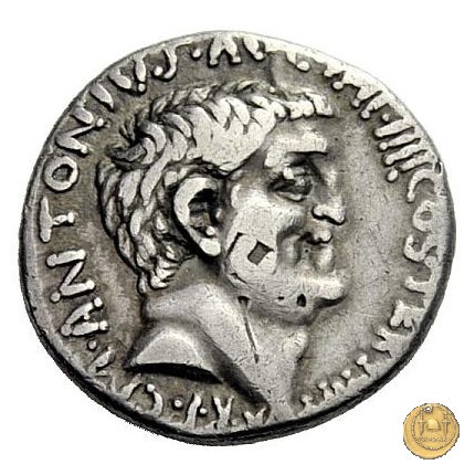 545/1 - denario M. Antonius / D. Turullius 31 BC (Itinerante con M. Antonius)