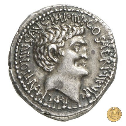 545/2 - denario M. Antonius 31 BC (Itinerante con M. Antonius)