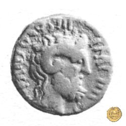 546/1 - denario M. Antonius / L. Pinarius Scarpus 31 a.C. (Cirenaica)