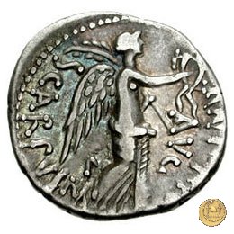 546/2 - denario M. Antonius / L. Pinarius Scarpus 31 a.C. (Cirenaica)