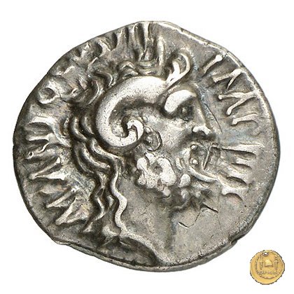 546/2 - denario M. Antonius / L. Pinarius Scarpus 31 BC (Cirenaica)