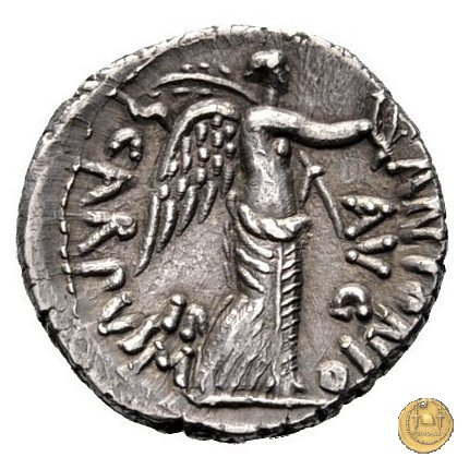 546/2 - denario M. Antonius / L. Pinarius Scarpus 31 a.C. (Cirenaica)