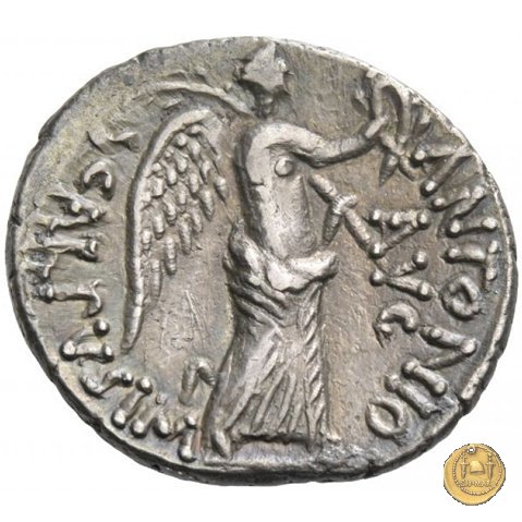 546/2 - denario M. Antonius / L. Pinarius Scarpus 31 a.C. (Cirenaica)