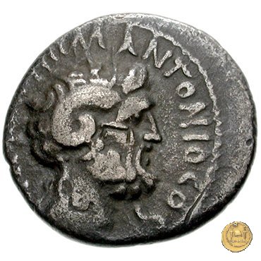 546/3 - denario M. Antonius / L. Pinarius Scarpus 31 BC (Cirenaica)