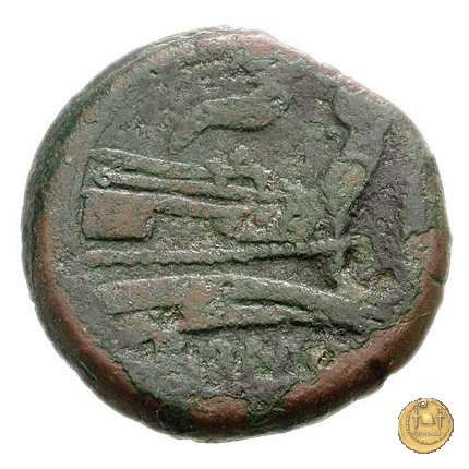 58/3 - asse (cornucopia a sinistra) 206-195 BC (Roma)