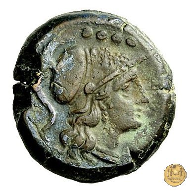 58/5a - triente (cornucopia a sinistra) 206-195 BC (Roma)