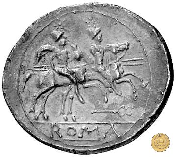 60/1 - caduceo (caduceus) 211-208 a.C. (Italia Centrale)