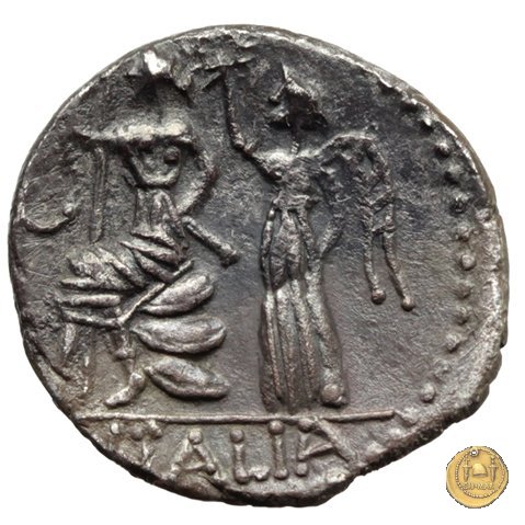 7b - Italia seduta e coronata 89 BC (Corfinium)