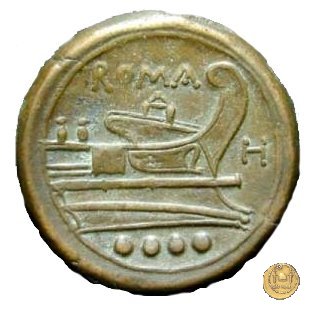 85/4 - triente 211-210 BC (Italia Sud Est)