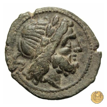 88/4 - semisse (punta di lancia davanti - tipo B) 209 BC (Italia Sud Est)