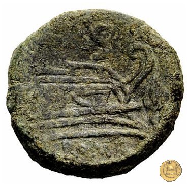 88/4 - semisse (punta di lancia davanti - tipo B) 209 a.C. (Italia Sud Est)