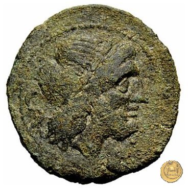 88/4 - semisse (punta di lancia davanti - tipo B) 209 a.C. (Italia Sud Est)