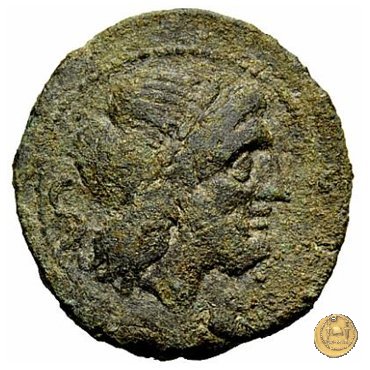 88/4 - semisse (punta di lancia davanti - tipo B) 209 BC (Italia Sud Est)