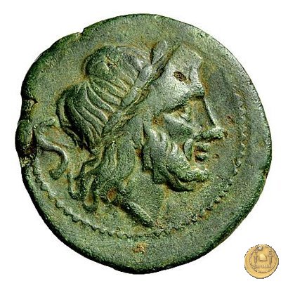 88/4 - semisse (punta di lancia davanti - tipo B) 209 BC (Italia Sud Est)