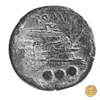 97/13d - quadrante (Mercurio) 211-208 BC (Luceria)