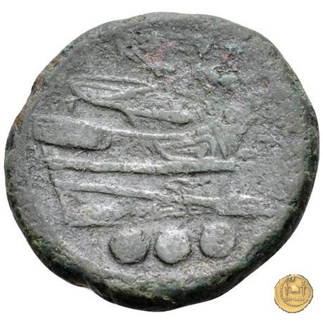 97/13d - quadrante (Mercurio) 211-208 BC (Luceria)