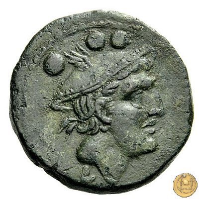 97/5c - quadrante (Mercurio) 211-208 BC (Luceria)