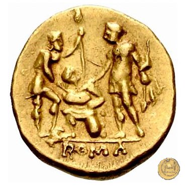 28/2 - (aureo del giuramento) 1/2 Statere 225-212 BC (Roma)