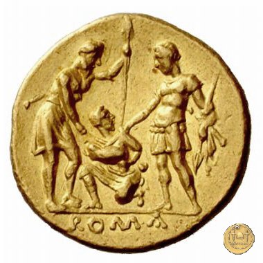 28/1 - (aureo del giuramento) Statere 225-212 BC (Roma)