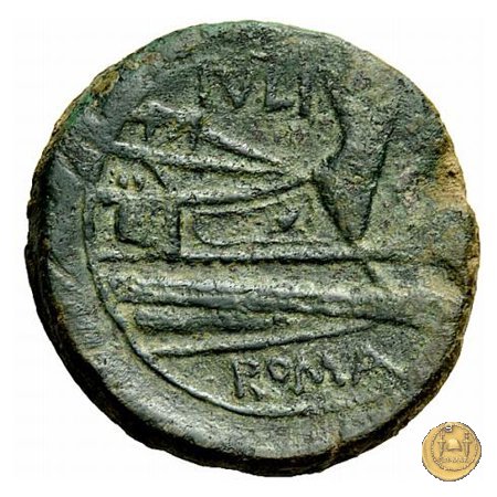 asse Sex. Iulius 130-128 BC (Spagna)